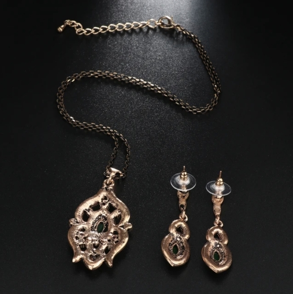 Turkish Vintage Looking Jewelry Set for Women,NEW,Antique,Wedding,HandmadeGift - Picture 5 of 7